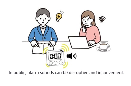 Alarm sounds can be disruptive